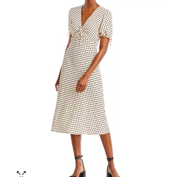 NWOT Polka Dot Midi Dress - Picture 4 of 8